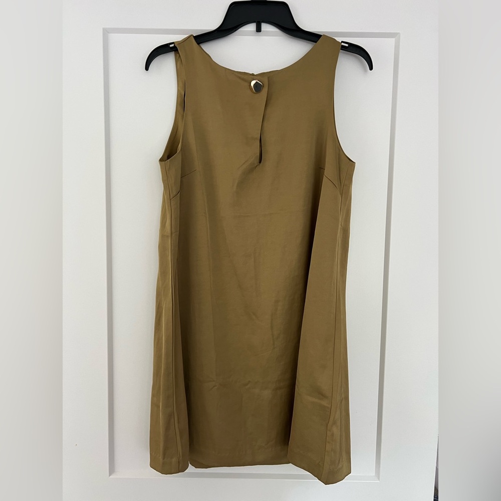 H&M Olive Green Sleeveless Shift Dress